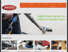 Tablet Screenshot of aksoyhaliyikama.com